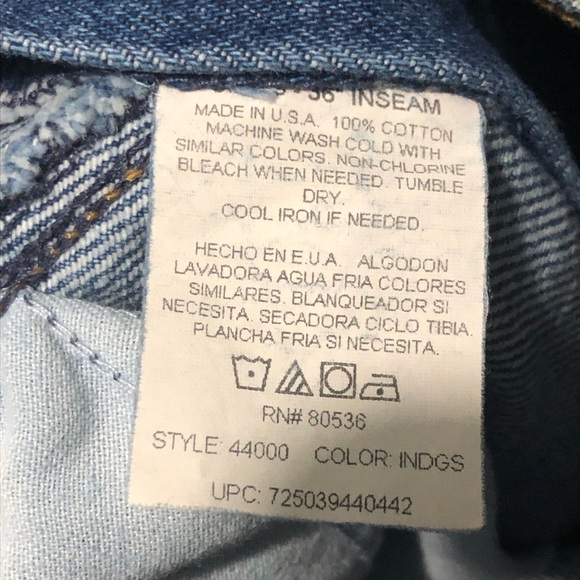 VTG Ozark Mountain Jeans Women's 28 Bareback High Rise Straight Leg Made in USA - Picture 3 of 6